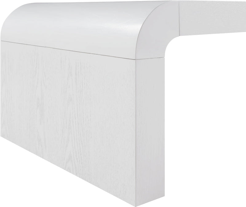 Toulon Oak Veneer Coffee Table in White - 99072White-C