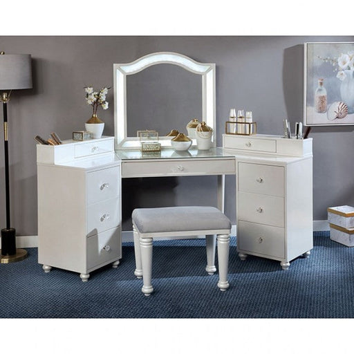 Tracie Luminous White Vanity Set - FOA-DK5686WH-PK