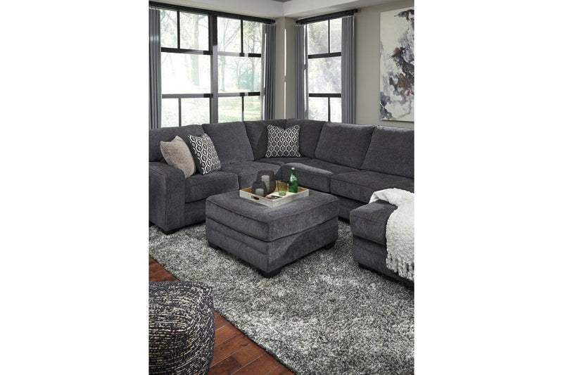 Tracling Slate Oversized Ottoman - Gate FurnitureOttoman