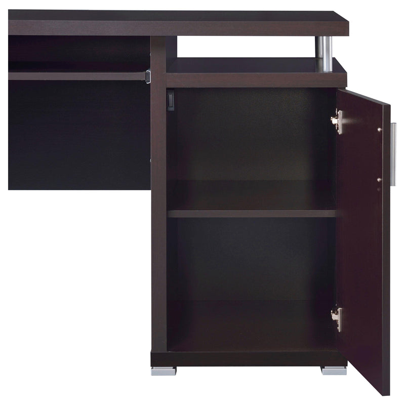 Tracy 55-inch 2-drawer Office Computer Desk Cappuccino - 800107