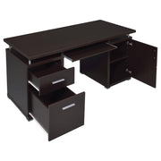 Tracy 55-inch 2-drawer Office Computer Desk Cappuccino - 800107