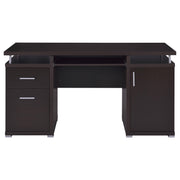 Tracy 55-inch 2-drawer Office Computer Desk Cappuccino - 800107