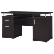 Tracy 55-inch 2-drawer Office Computer Desk Cappuccino - 800107