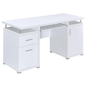 Tracy 55-inch 2-drawer Office Computer Desk White - 800108