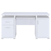 Tracy 55-inch 2-drawer Office Computer Desk White - 800108