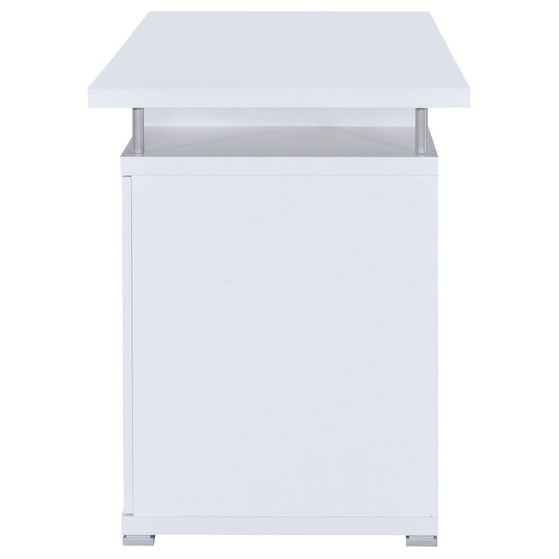 Tracy 55-inch 2-drawer Office Computer Desk White - 800108