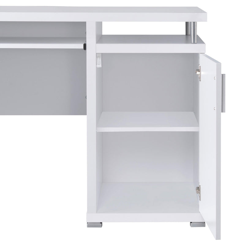 Tracy 55-inch 2-drawer Office Computer Desk White - 800108