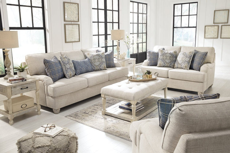 Traemore Linen Loveseat - Gate FurnitureLoveseat