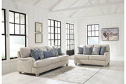Traemore Linen Loveseat - Gate FurnitureLoveseat