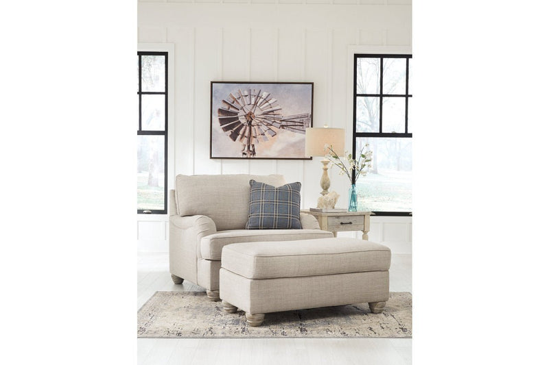 Traemore Linen Oversized Chair - Gate FurnitureAccent Chair