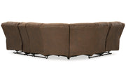Trail Boys Walnut 2 - Piece Reclining Sectional - Gate FurnitureReclining Sectional
