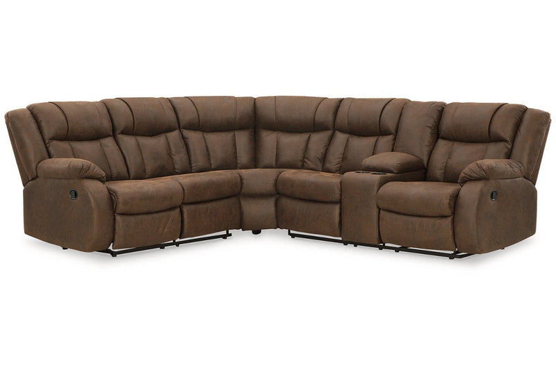 Trail Boys Walnut 2 - Piece Reclining Sectional - Gate FurnitureReclining Sectional
