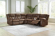 Trail Boys Walnut 2 - Piece Reclining Sectional - Gate FurnitureReclining Sectional
