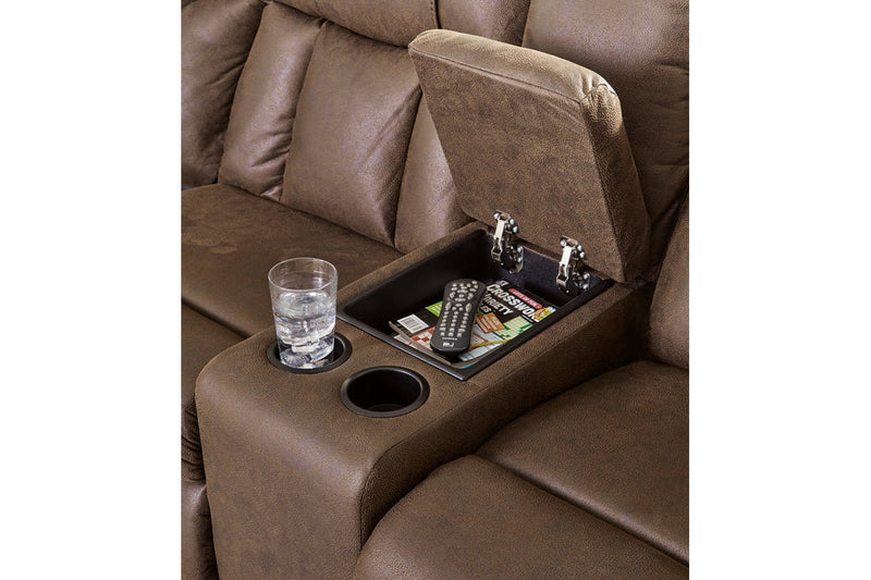 Trail Boys Walnut 2 - Piece Reclining Sectional - Gate FurnitureReclining Sectional