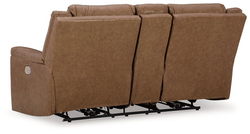 Trasimeno Power Reclining Loveseat with Console - Gate FurniturePower Reclining Loveseat
