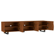 Trask 86-inch Wood TV Stand Media Console Mango Brown - 701790