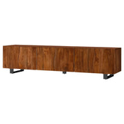 Trask 86-inch Wood TV Stand Media Console Mango Brown - 701790