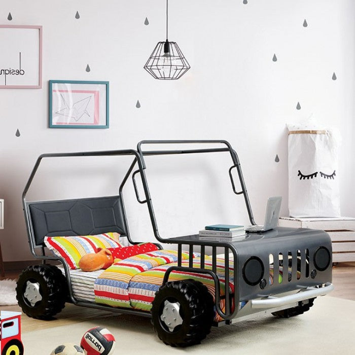Trekker Gun Metal Twin Bed - CM7766-BED