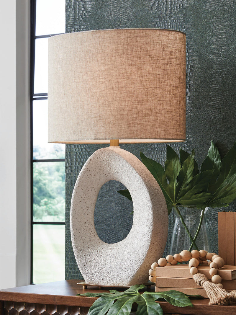 Trentlen Cream/Gold Finish Table Lamp - L235984