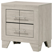 Trenton 2-drawer Nightstand Bedside Table Rustic Cream - 225062