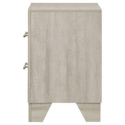 Trenton 2-drawer Nightstand Bedside Table Rustic Cream - 225062