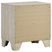 Trenton 2-drawer Nightstand Bedside Table Rustic Cream - 225062