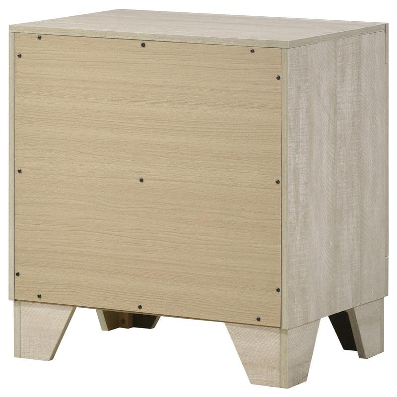 Trenton 2-drawer Nightstand Bedside Table Rustic Cream - 225062