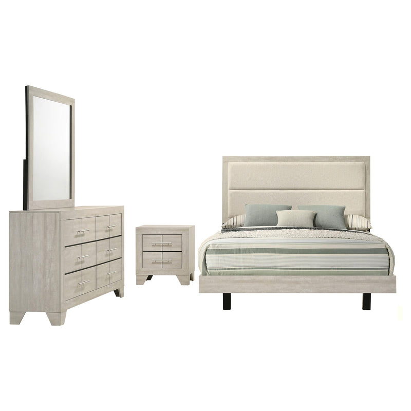 Trenton 4-piece Full Bedroom Set Rustic Cream - 225061F-S4