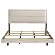 Trenton 54-inch Wood Eastern King Panel Bed Rustic Cream - 225061KE