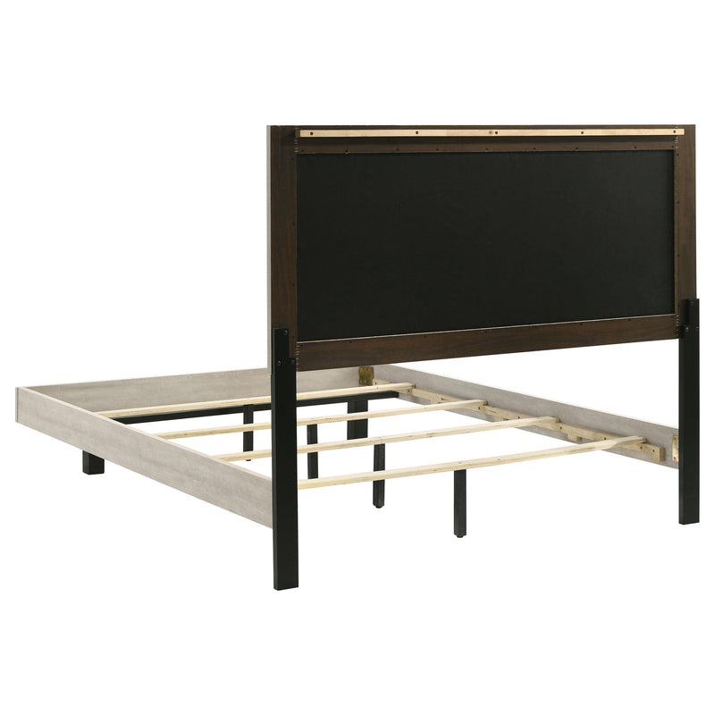 Trenton 54-inch Wood Queen Panel Bed Rustic Cream - 225061Q