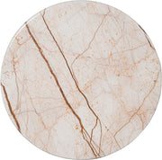 Treviso Marble Top And Mango Wood Base Coffee Table in Beige - 99092Beige-CT