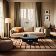 Treviso Marble Top And Mango Wood Base Coffee Table in Green - 99092Green-CT