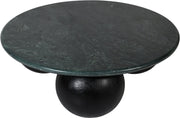 Treviso Marble Top And Mango Wood Base Coffee Table in Green - 99092Green-CT