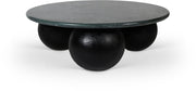 Treviso Marble Top And Mango Wood Base Coffee Table in Green - 99092Green-CT
