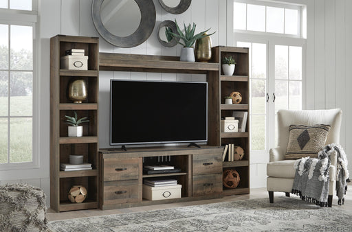 Trinell Brown 4-Piece Entertainment Center - EW0446W7