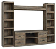 Trinell Brown 4-Piece Entertainment Center - EW0446W7