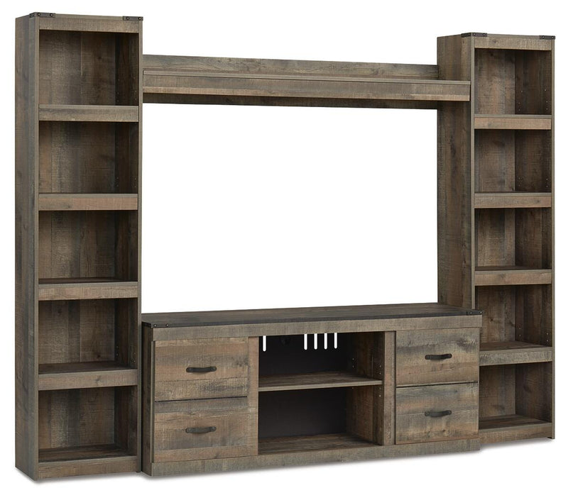 Trinell Brown 4-Piece Entertainment Center - EW0446W7