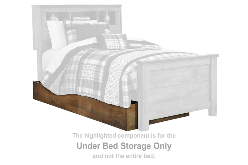 Trinell Brown Full Bookcase Bed with Storage - B446B91