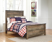 Trinell Brown Full Panel Bed with Storage and Dresser - B446B93