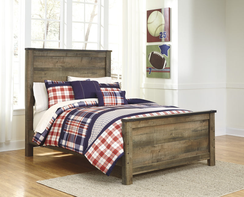 Trinell Brown Full Panel Under Bed Storage Bed - Gate FurnitureFull Bed