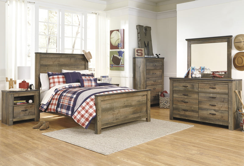 Trinell Brown Full Panel Under Bed Storage Bed - Gate FurnitureFull Bed
