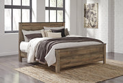 Trinell Brown King Panel Bed, Chest and 2 Nightstands - B446B96