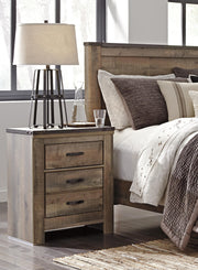 Trinell Brown King Panel Bed, Chest and 2 Nightstands - B446B96