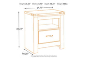Trinell Brown Nightstand - Gate FurnitureNightstand