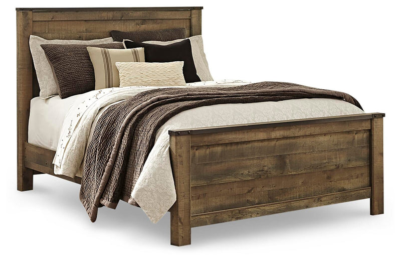 Trinell Brown Queen Panel Bed and Nightstand - B446B58