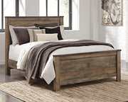 Trinell Brown Queen Panel Bed and Nightstand - B446B58