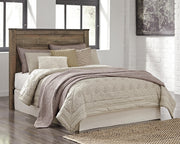 Trinell Brown Queen Panel Headboard, Dresser, Mirror, Chest and Nightstand - B446B90