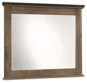 Trinell Brown Queen Poster Bed, Dresser, Mirror, Chest and 2 Nightstands - B446B80