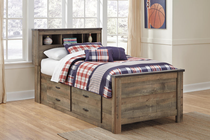 Trinell Brown Twin Storage Bed, Chest and Nightstand - B446B92