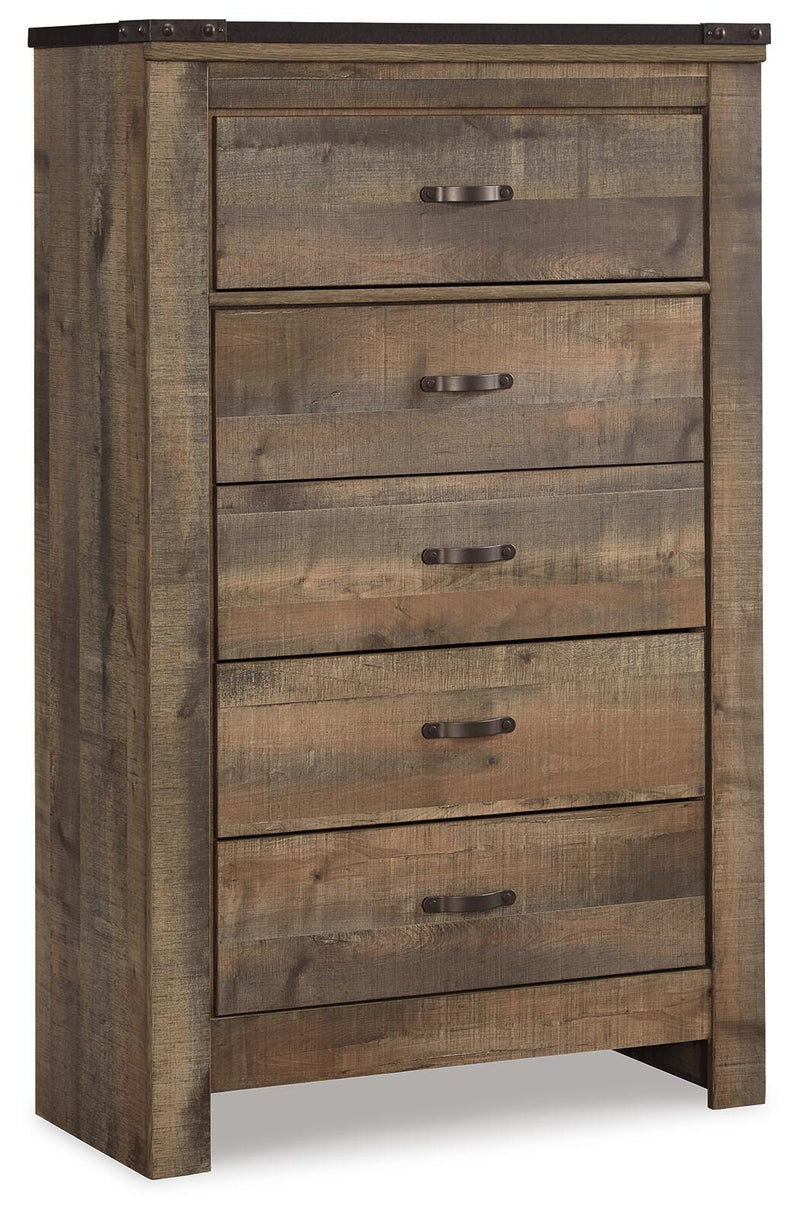 Trinell Brown Twin Storage Bed, Chest and Nightstand - B446B92